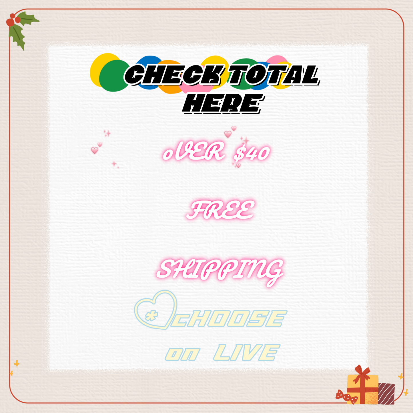❤Pay Deposit/ Check Total ❤