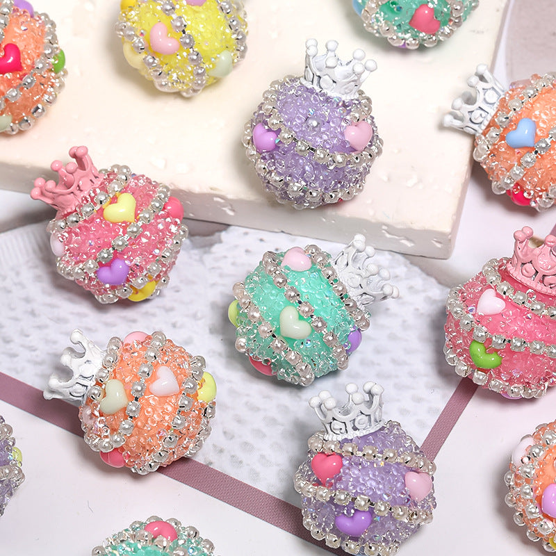 Wholesale Rhinestone Crown Shiny Beads Sugar Beads