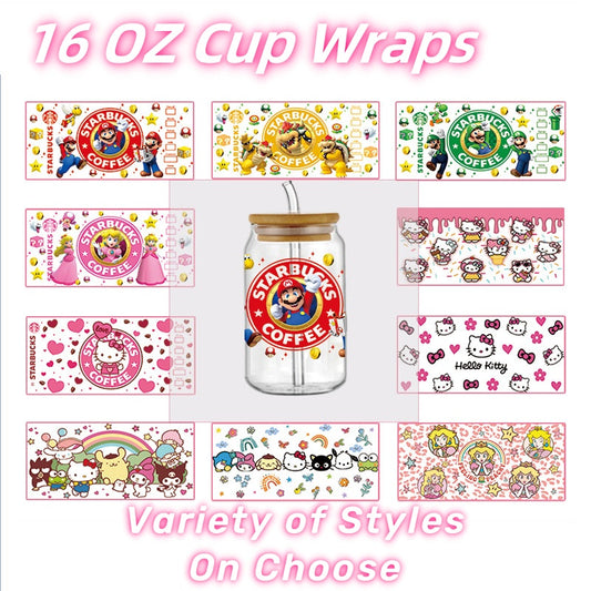 💖Hot Sale! 💖16 OZ Cup Wraps Choose On Live